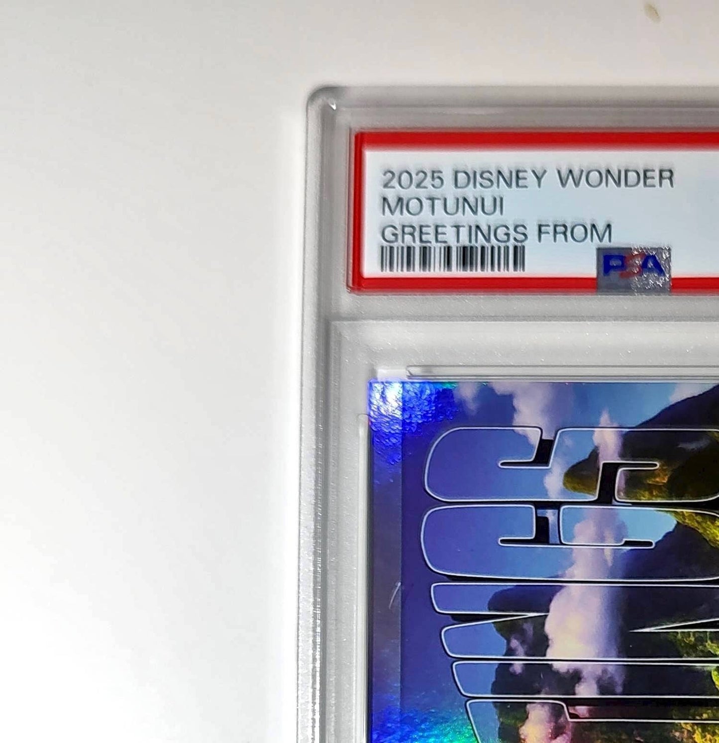 Motunui 2025 Topps Disney Wonder #GF-12 Greetings From Card Moana PSA 9