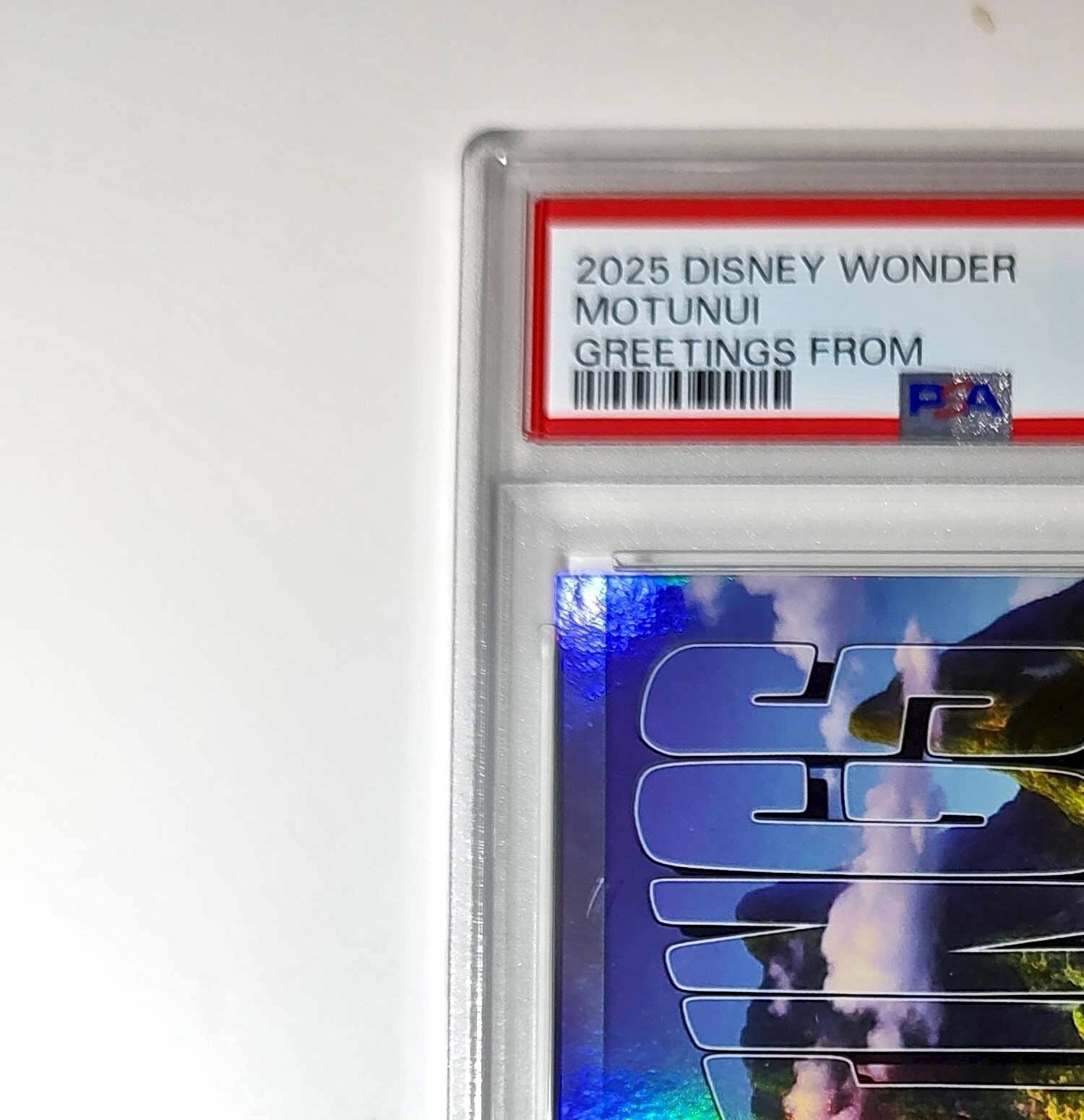 Motunui 2025 Topps Disney Wonder #GF-12 Greetings From Card Moana PSA 9