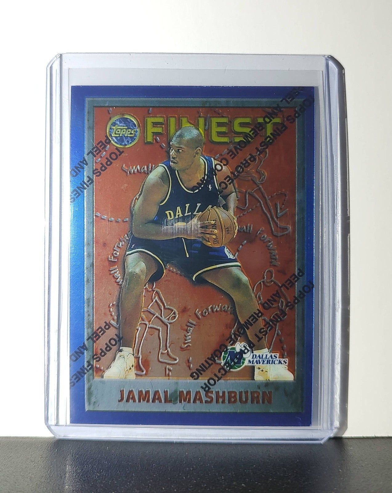 Jamal Mashburn 1995-96 Topps Finest NBA #214 Card Mavericks