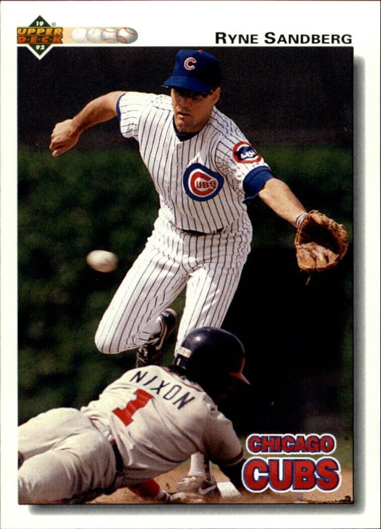 Ryne Sandberg 1992 Upper Deck MLB #145 Baseball Card Chicago Cubs