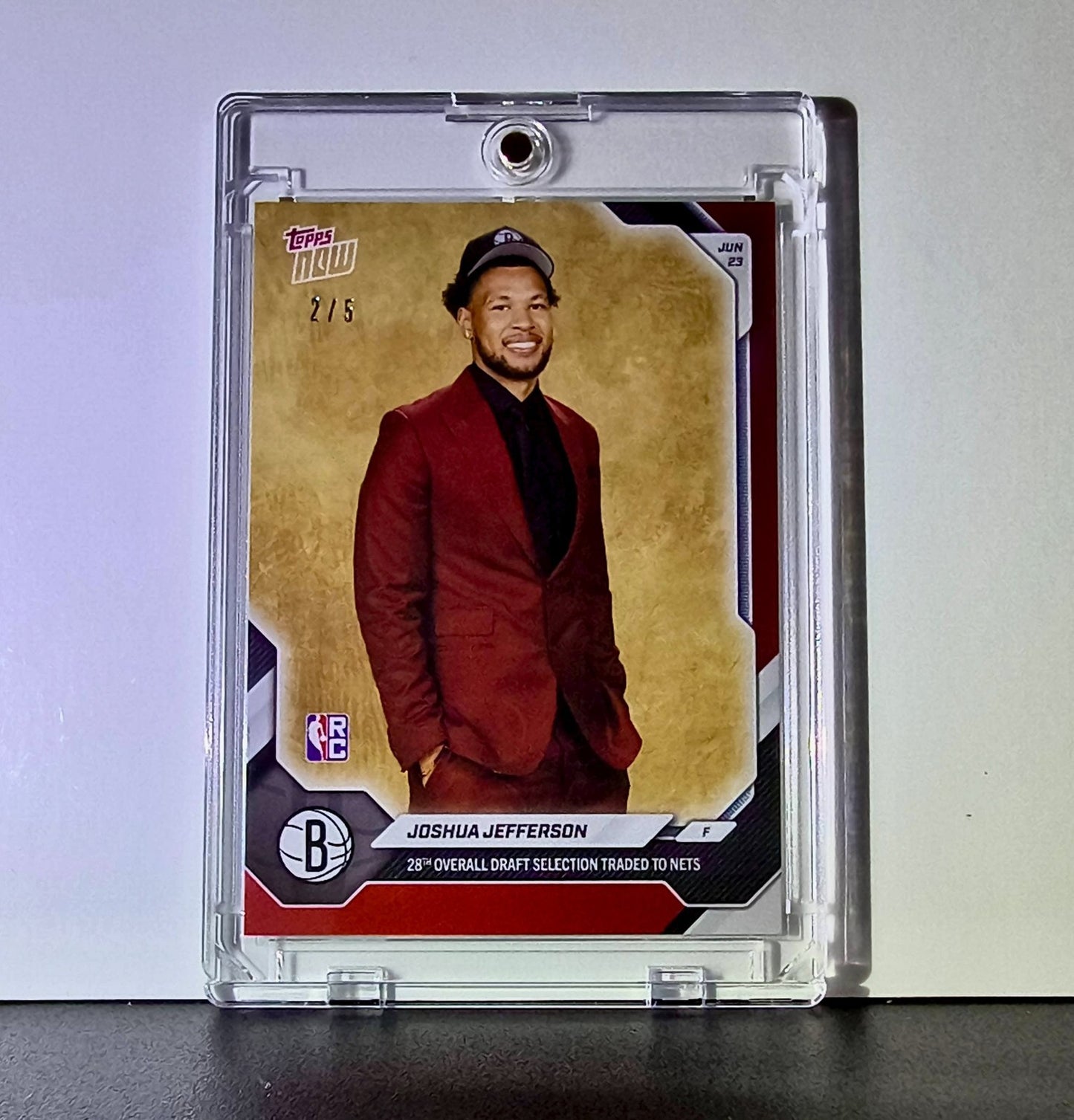 Joshua Jefferson Rookie 2026-27 Topps NBA Draft #JJEF Red Foil 2/5 Card Nets