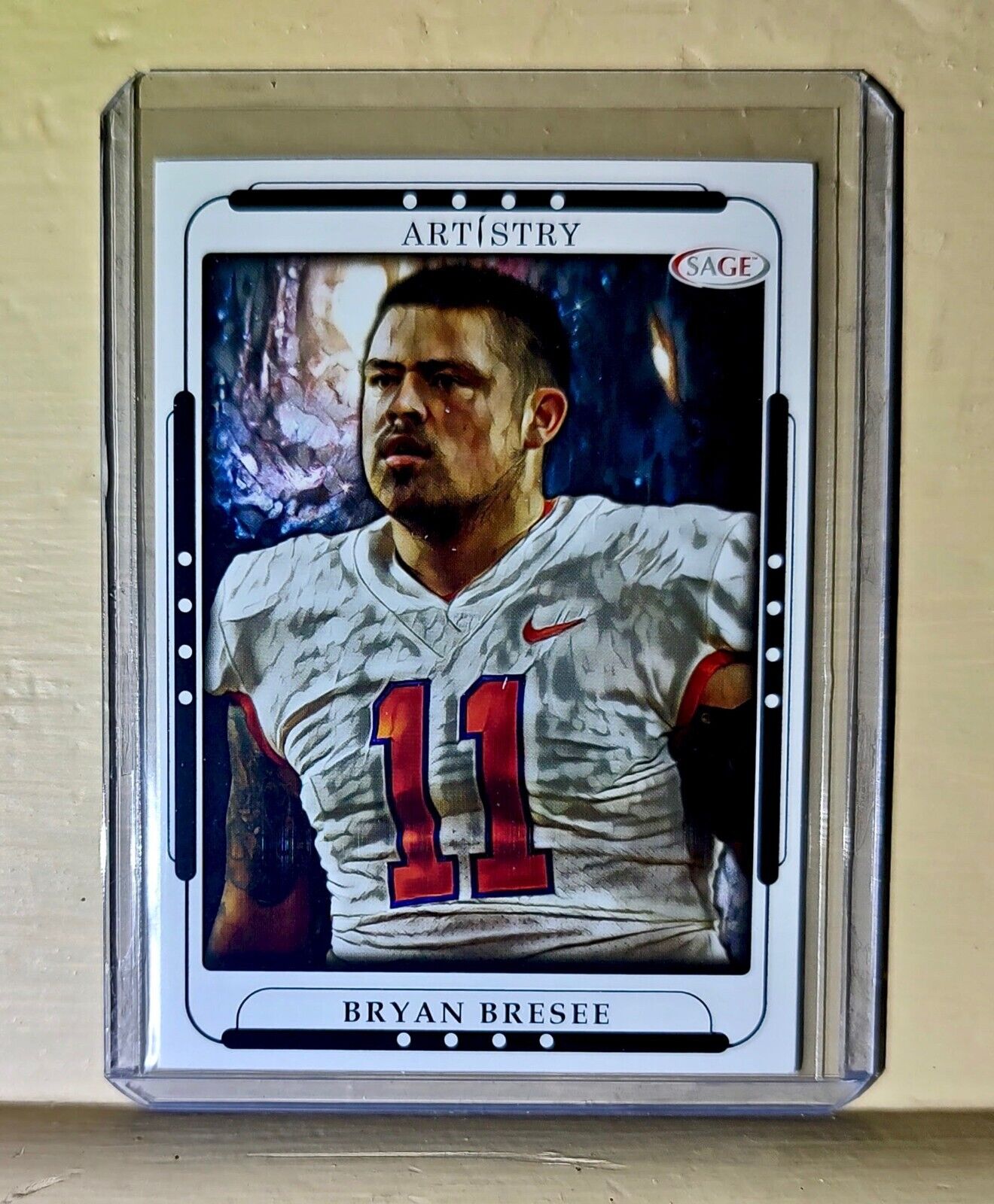 Bryan Bresee 2023 SAGE NFL Artistry Football #8 Card