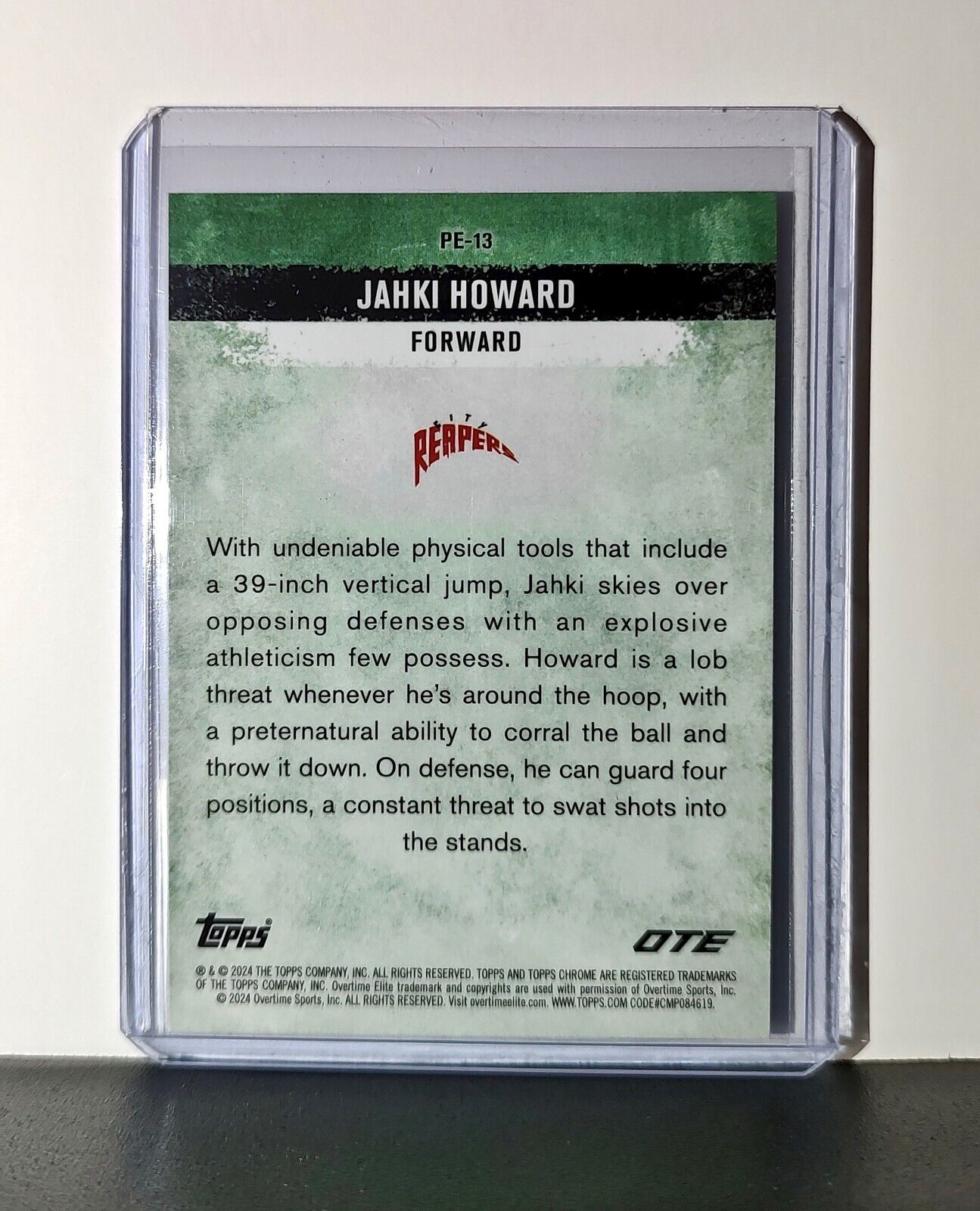 Jahki Howard 2023-24 Topps Chrome Overtime #PE-13 Card City Reapers