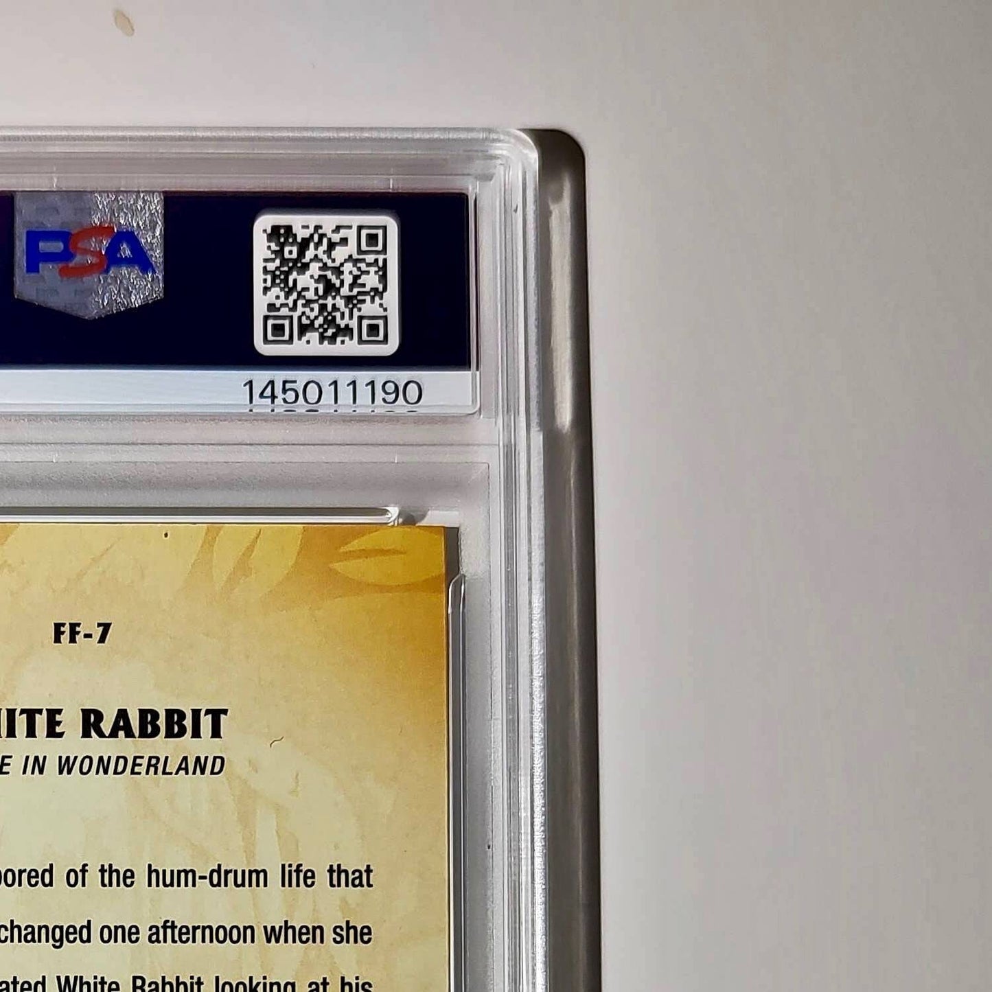 White Rabbit 2025 Topps Disney #FF-7 Furry Friends Card PSA 10 Gem
