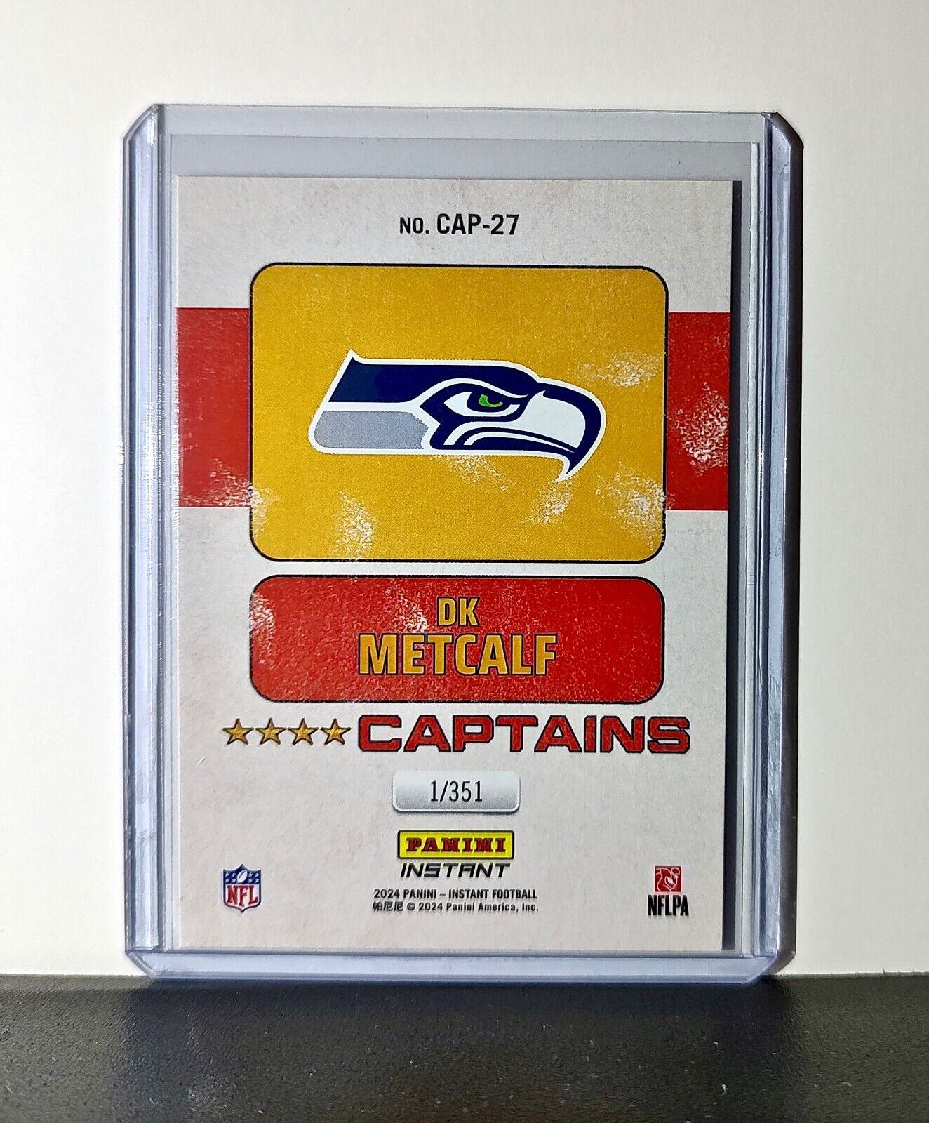 DK Metcalf 2024 Panini Captains NFL #27 Card Seattle Seahawks 1/351