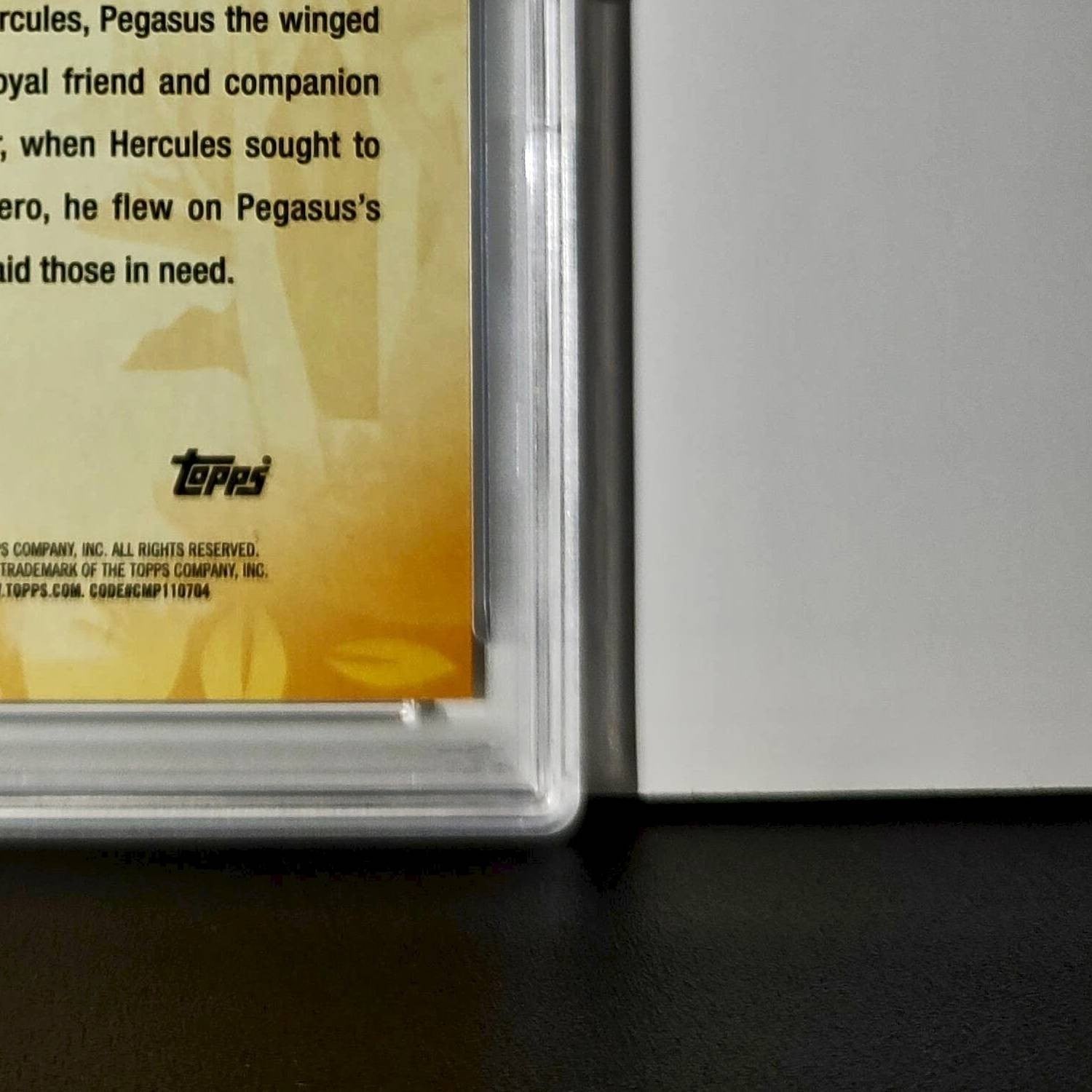 Pegasus 2025 Topps Disney #FF-15 Furry Friends Card Hercules PSA 9 Mint