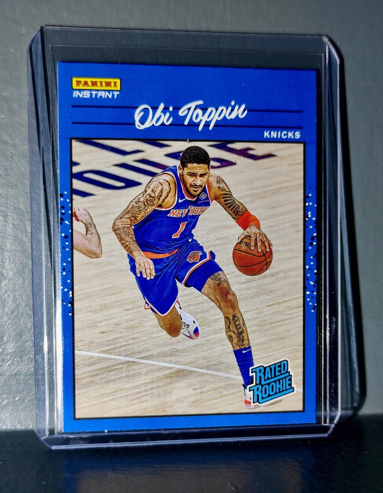 Obi Toppin 2020-2021 Panini NBA Instant #8 Rated Rookie Retro Card 1/35581/3558