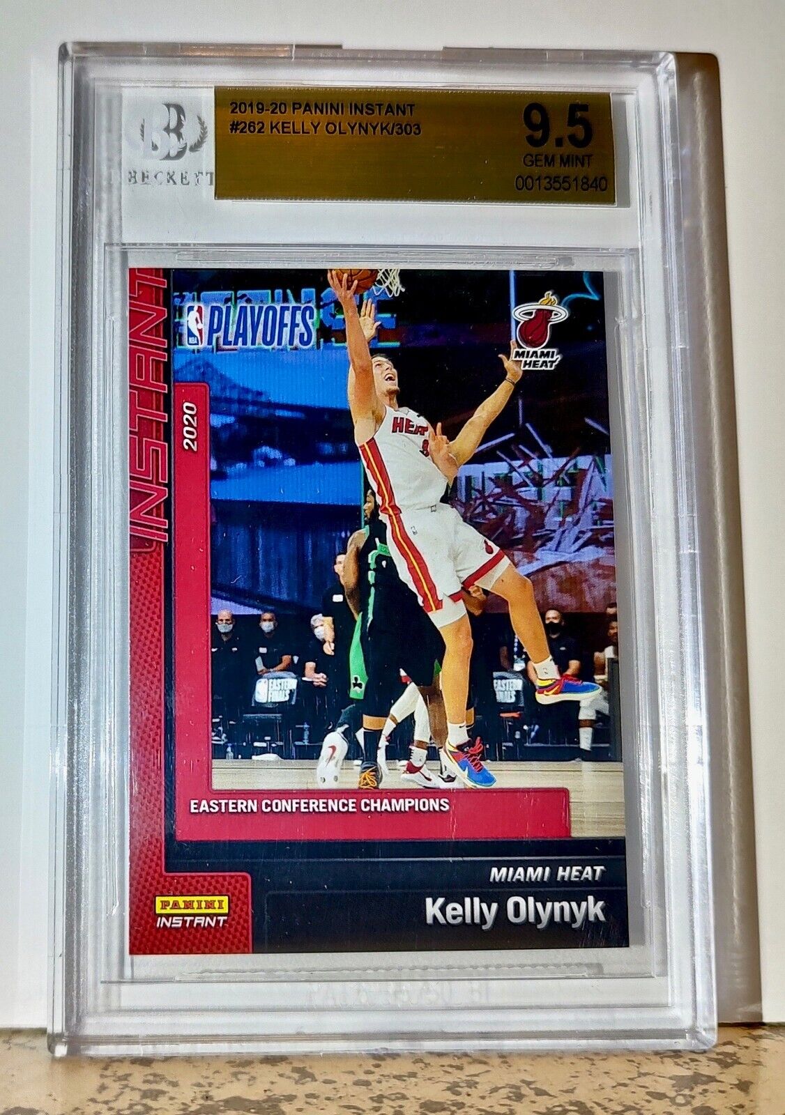 Kelly Olynyk 2019-20 Panini NBA #262 Card 1 of 303 BGS 9.5 Gem Mint Miami Heat