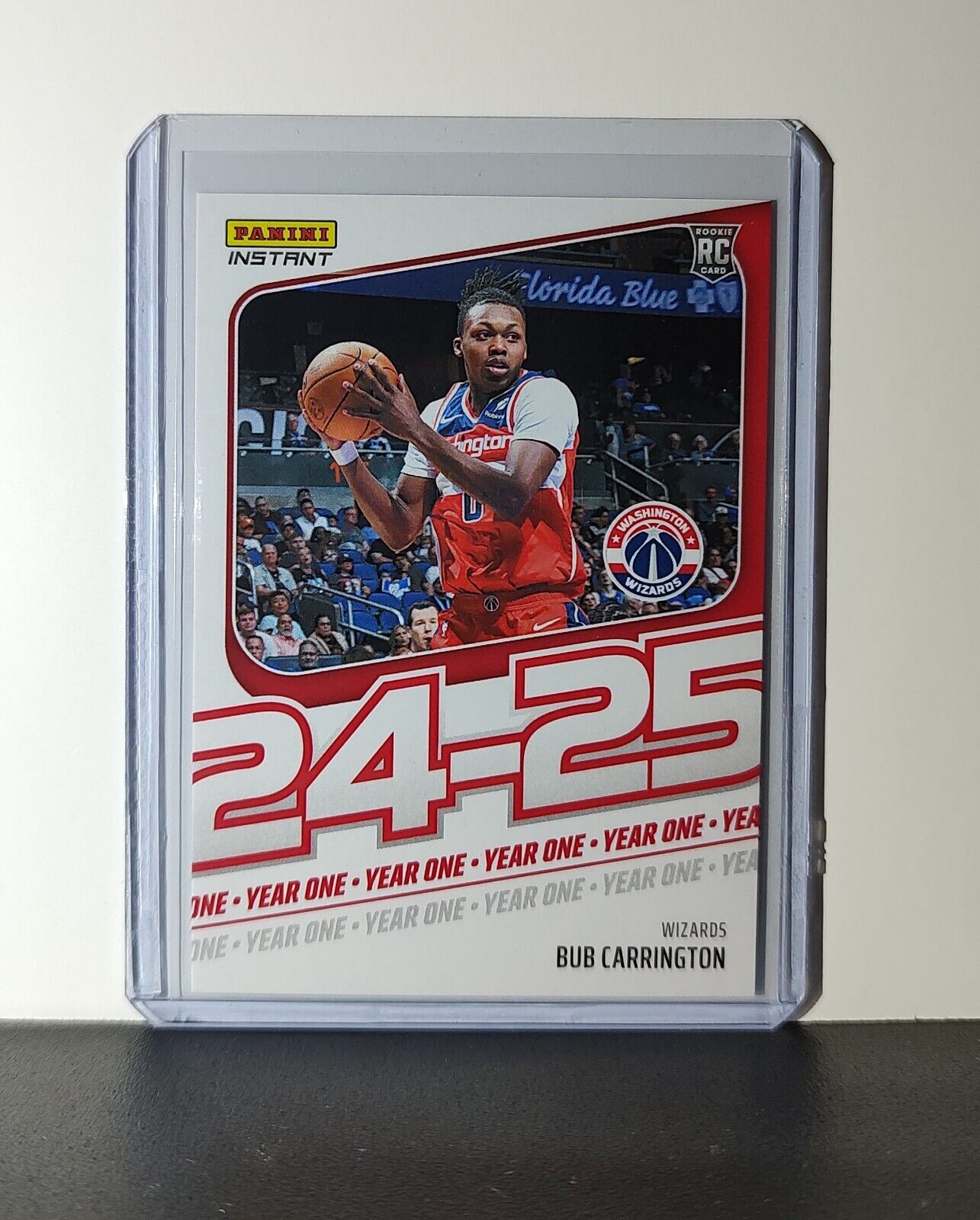 Bub Carrington Rookie Card 2024-25 Panini Year One #12 Washington Wizards 1/613
