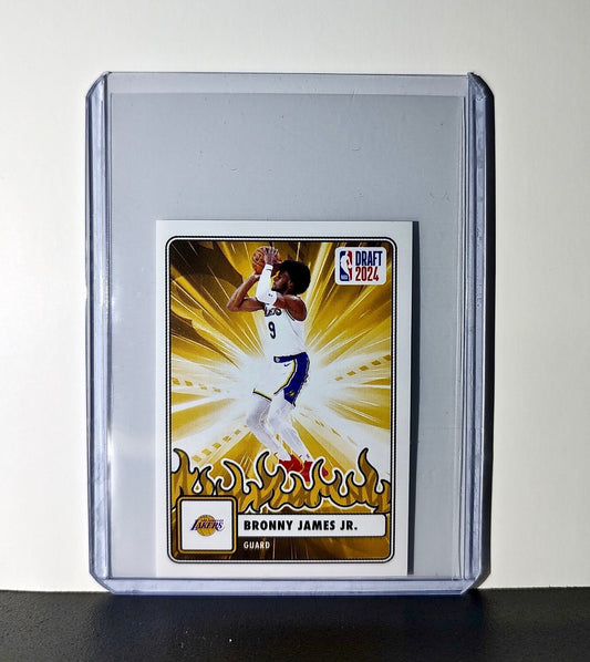 Bronny James Jr. Rookie Draft 2024-25 Panini NBA #98 Sticker Los Angeles Lakers