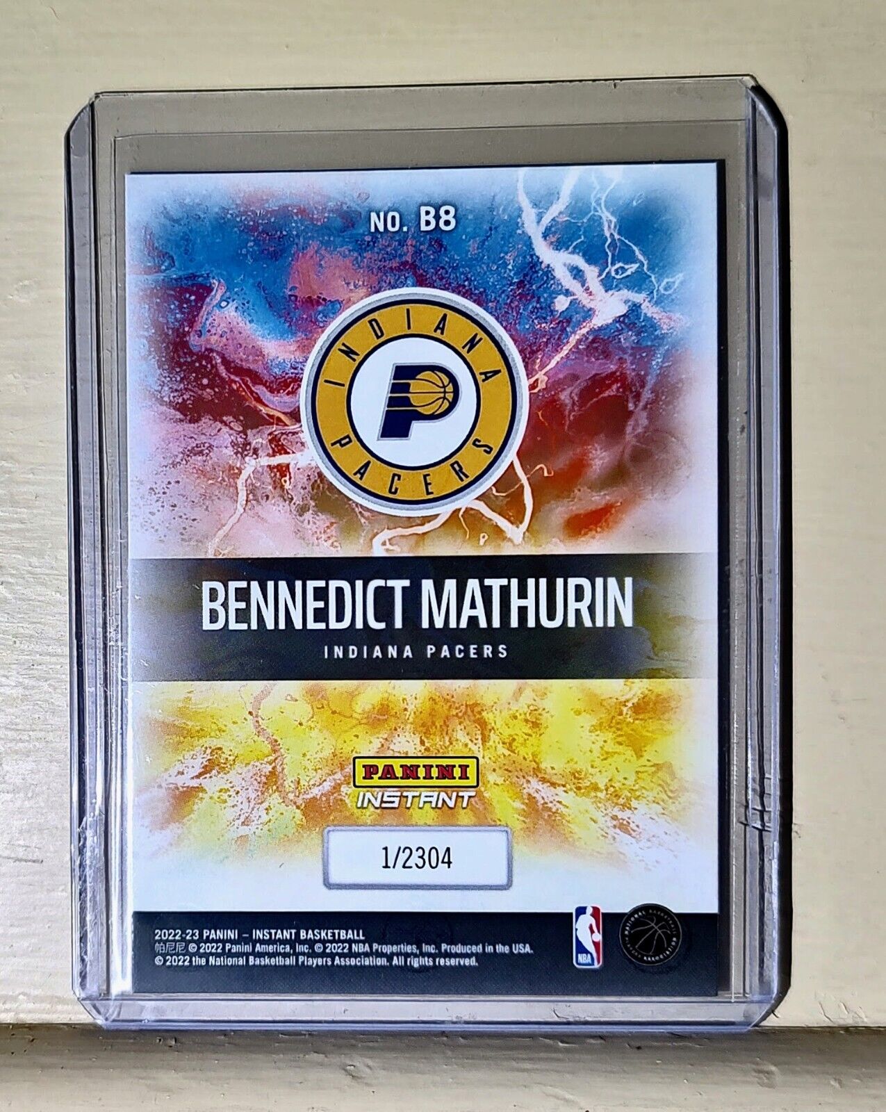 Bennedict Mathurin 2022-23 Panini NBA Breakaway #8 Rookie Card  1/2304