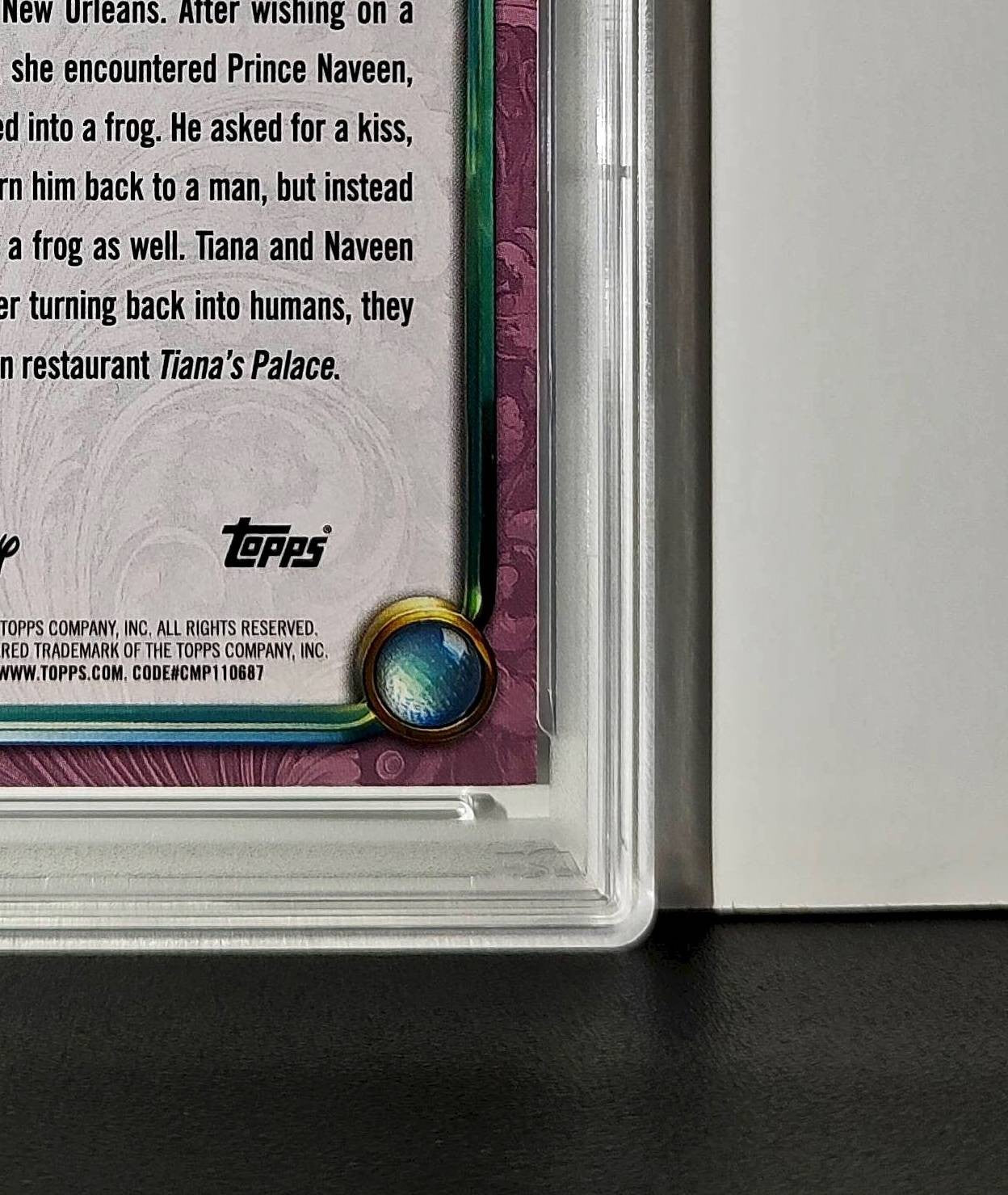 Tiana 2025 Topps Disney Cartoon Princess #159 Card PSA 9