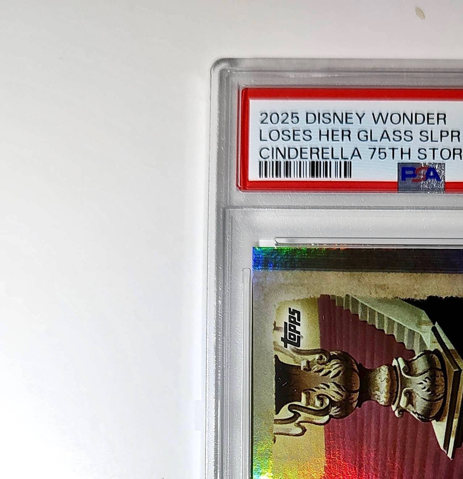 Cinderella loses her glass slipper! 2025 Topps Disney #C75-18 PSA 10