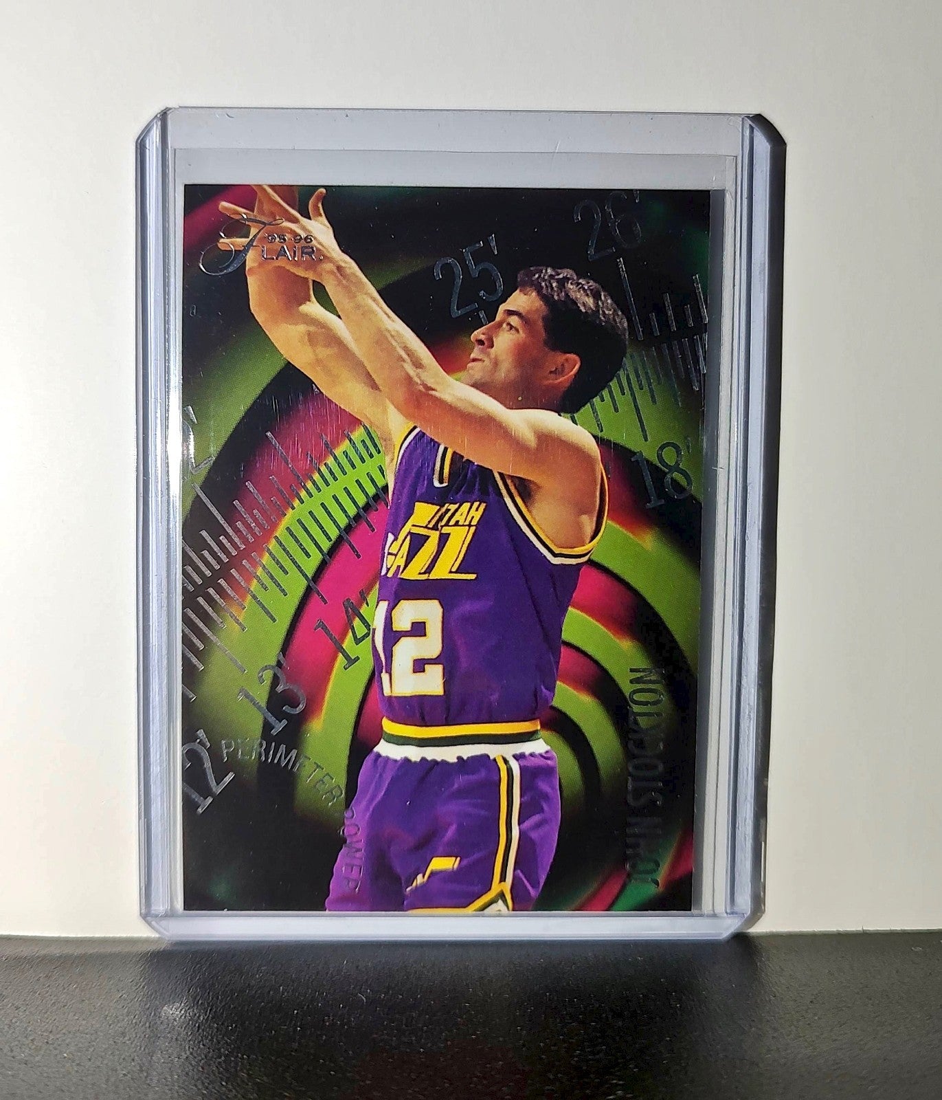 John Stockton 1995-96 Flair NBA #14 Perimeter Power Card