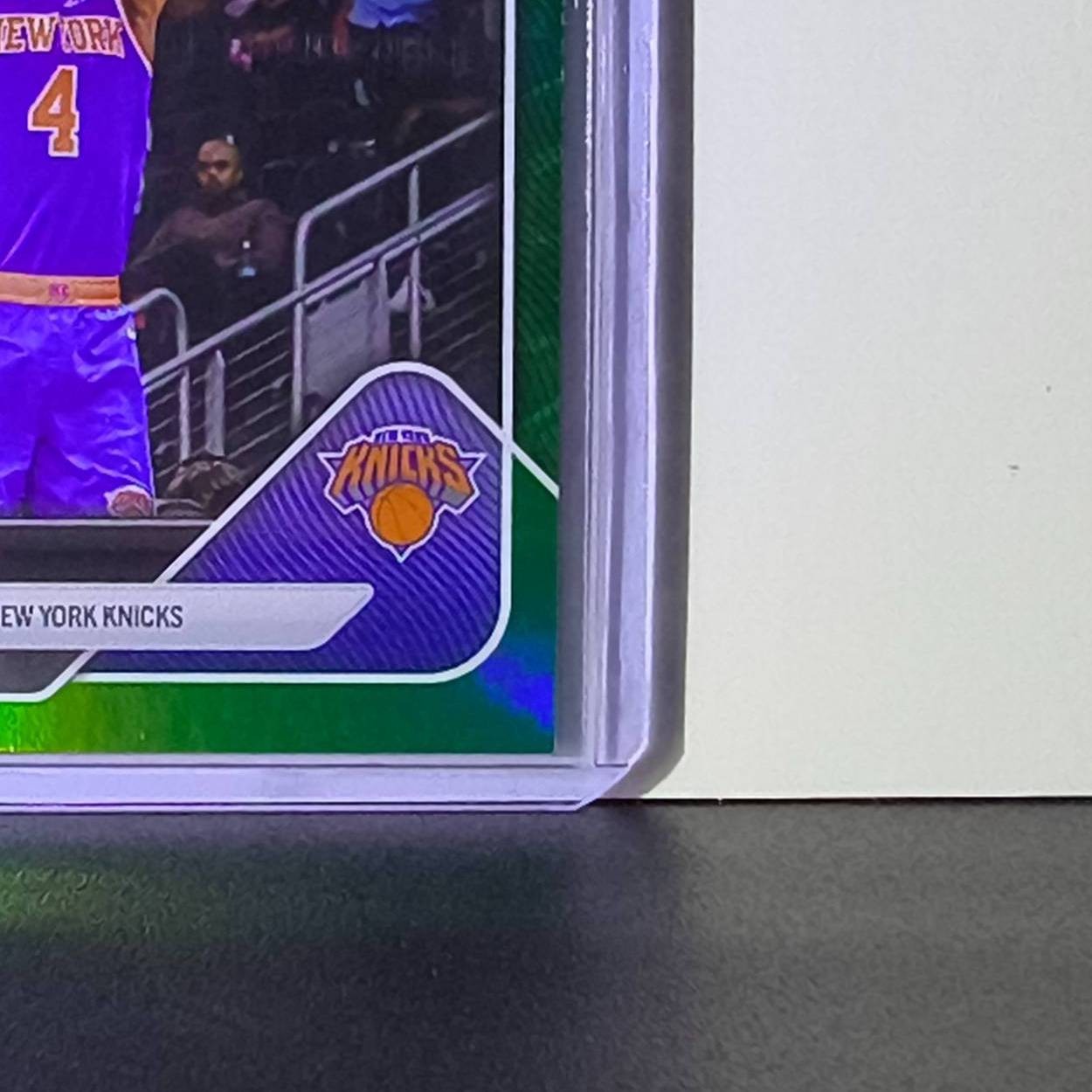 Pacome Dadiet 2026 Topps Now NBA Champions #C11 Green Foil 86/99 New York Knicks
