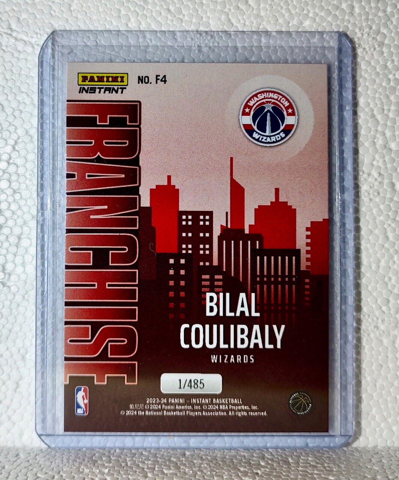 Bilal Coulibaly 2023-24 NBA #4 Franchise Basketball Card Wizards 1/485