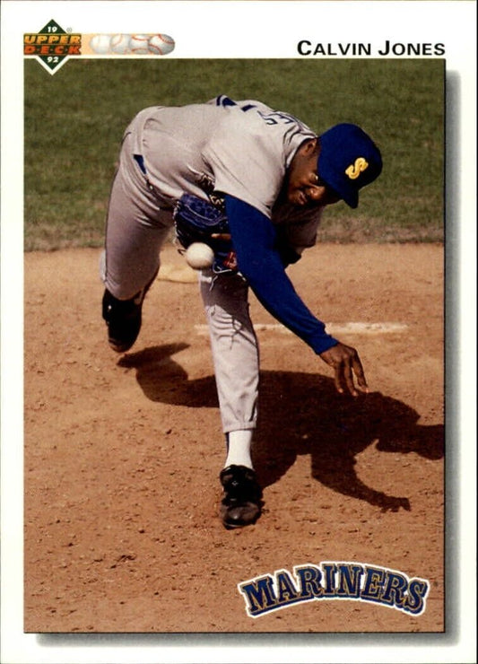 Calvin Jones 1992 Upper Deck MLB #731 Baseball Card Seattle Mariners