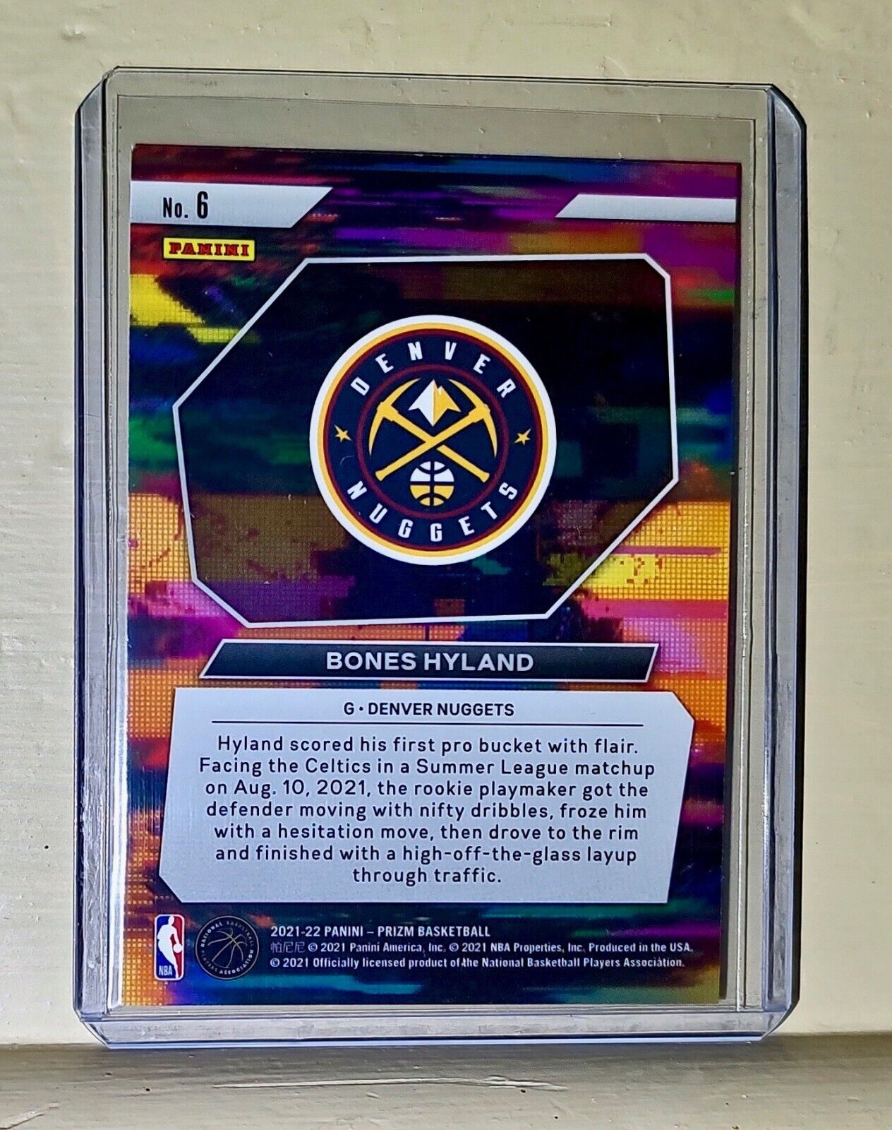 Bones Hyland 2021-22 Panini Prizm Instant Impact NBA #6 Rookie Card