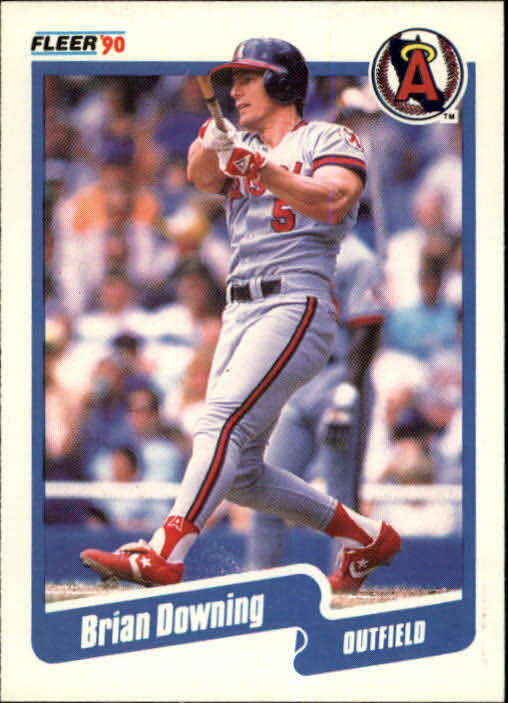 1990 Brian Downing Fleer Baseball Card #130