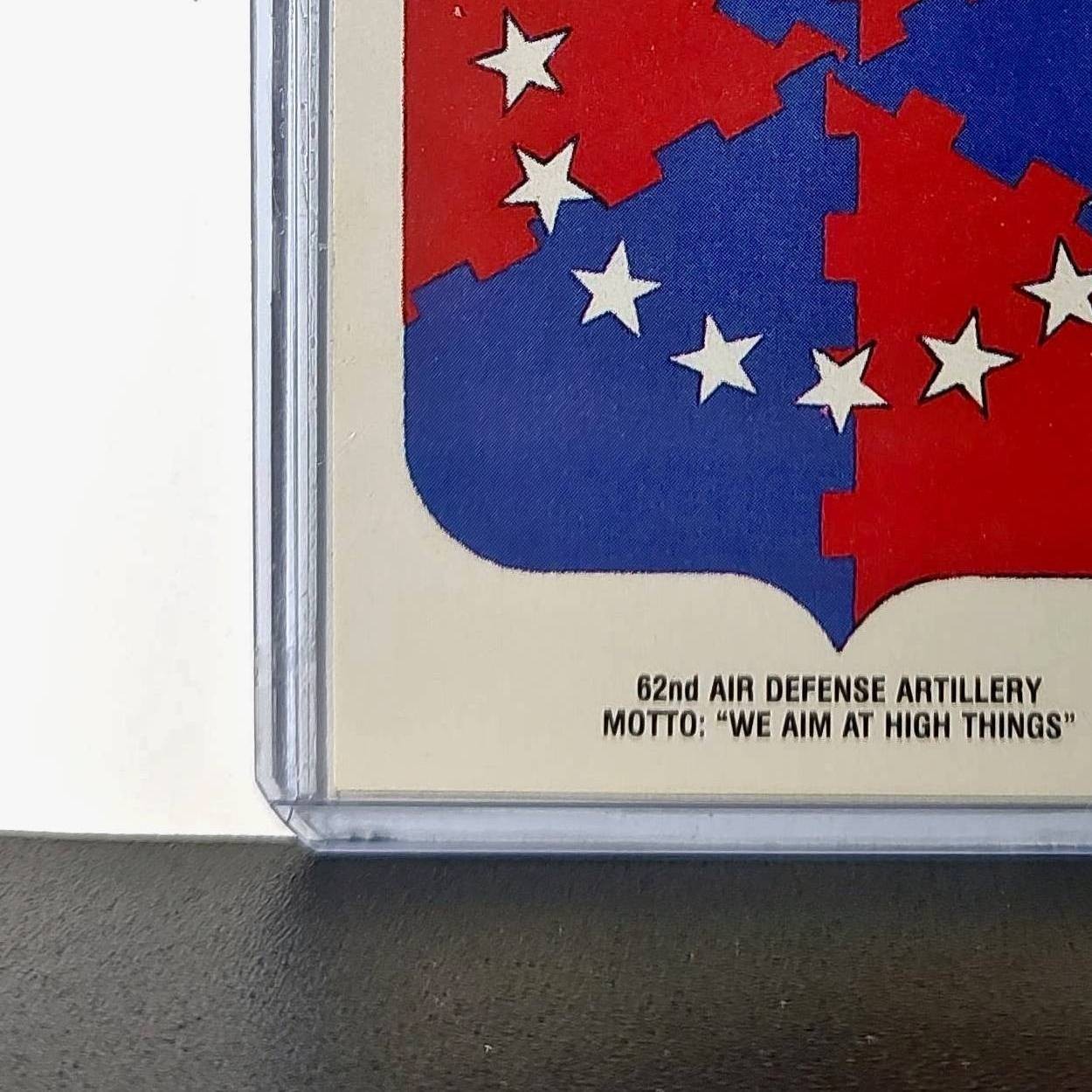 62nd Air Defense Artillery We Aim at High Things 1991 Desert Storm #14 Sticker