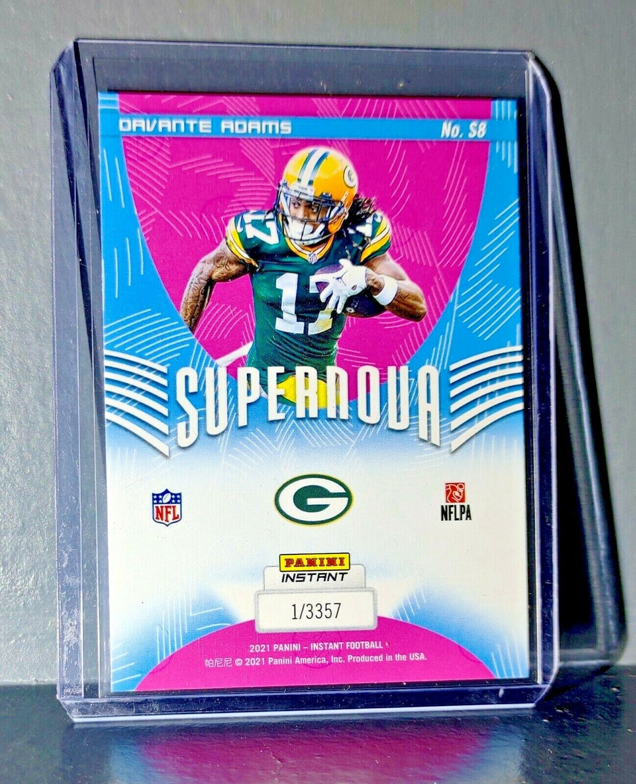 Davante Adams 2021 Panini NFL Instant Supernova #8 Football Card 1 of 3357