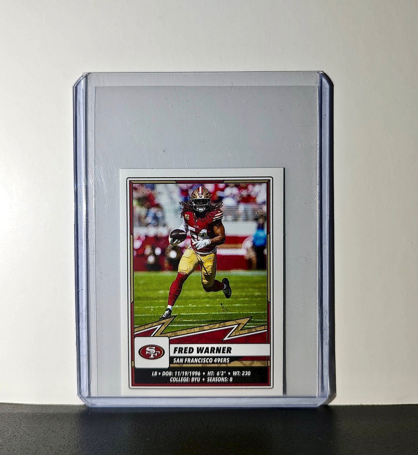 Fred Warner 2025 Panini NFL #528 Sticker San Francisco 49ers