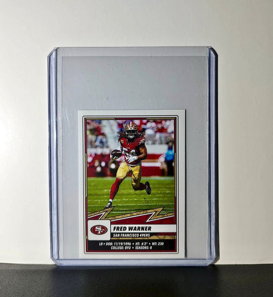 Fred Warner 2025 Panini NFL #528 Sticker San Francisco 49ers