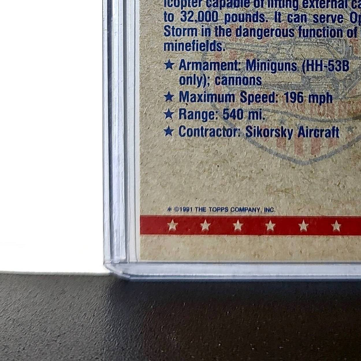 CH-53 Super Stallion 1991 Topps Desert Storm #14 Card