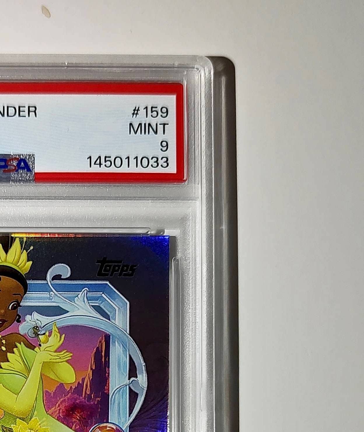 Tiana 2025 Topps Disney Cartoon Princess #159 Card PSA 9