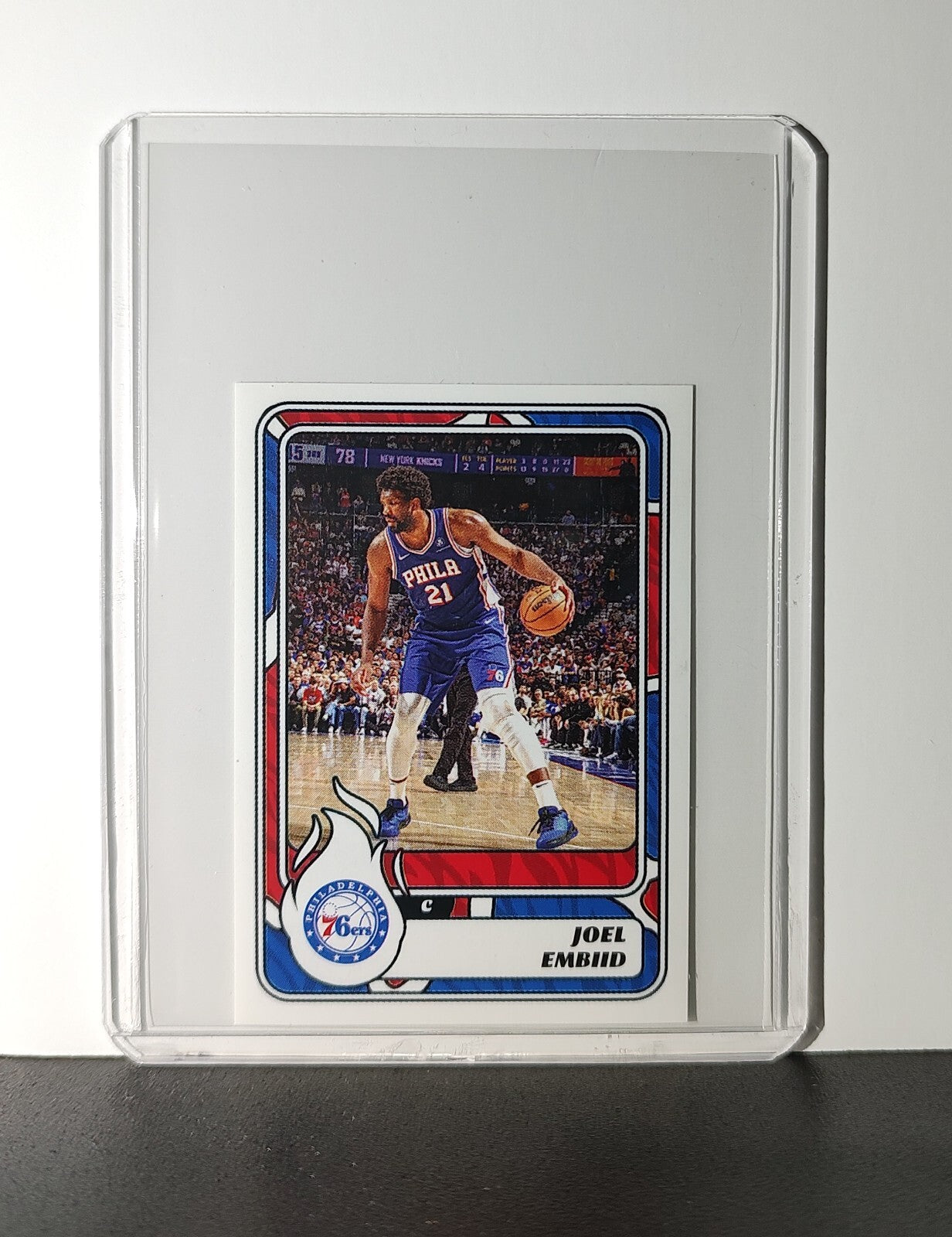 Joel Embiid 2024-25 Panini NBA #256 Sticker Card Philadelphia 76ers