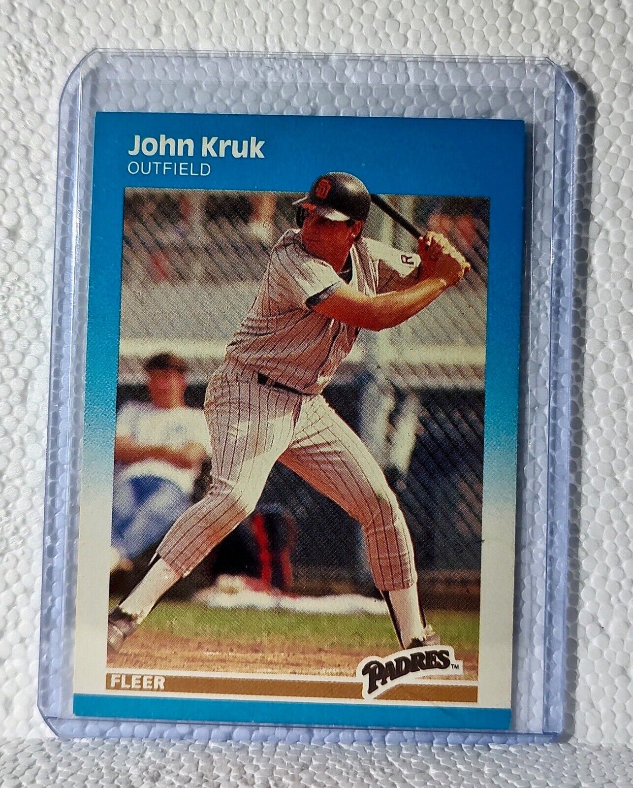 John Kruk 1987 Fleer MLB #420 Baseball Card San Diego Padres