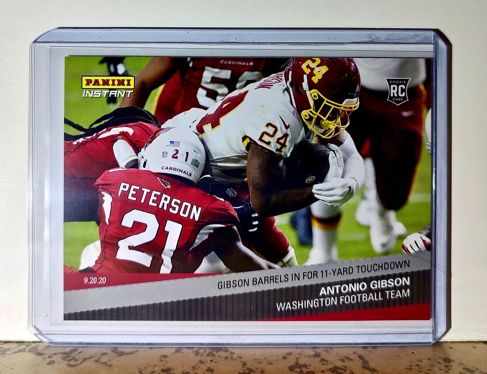 Antonio Gibson 2020 Panini NFL #34 Rookie Football Card Commanders 1 of 119