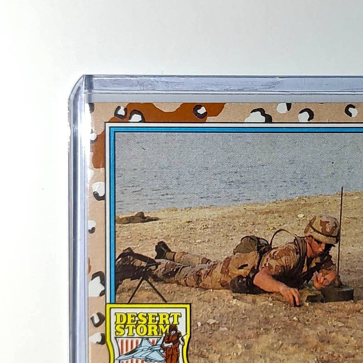 Laying an M-21 Mine 1991 Topps Desert Storm #94 Card
