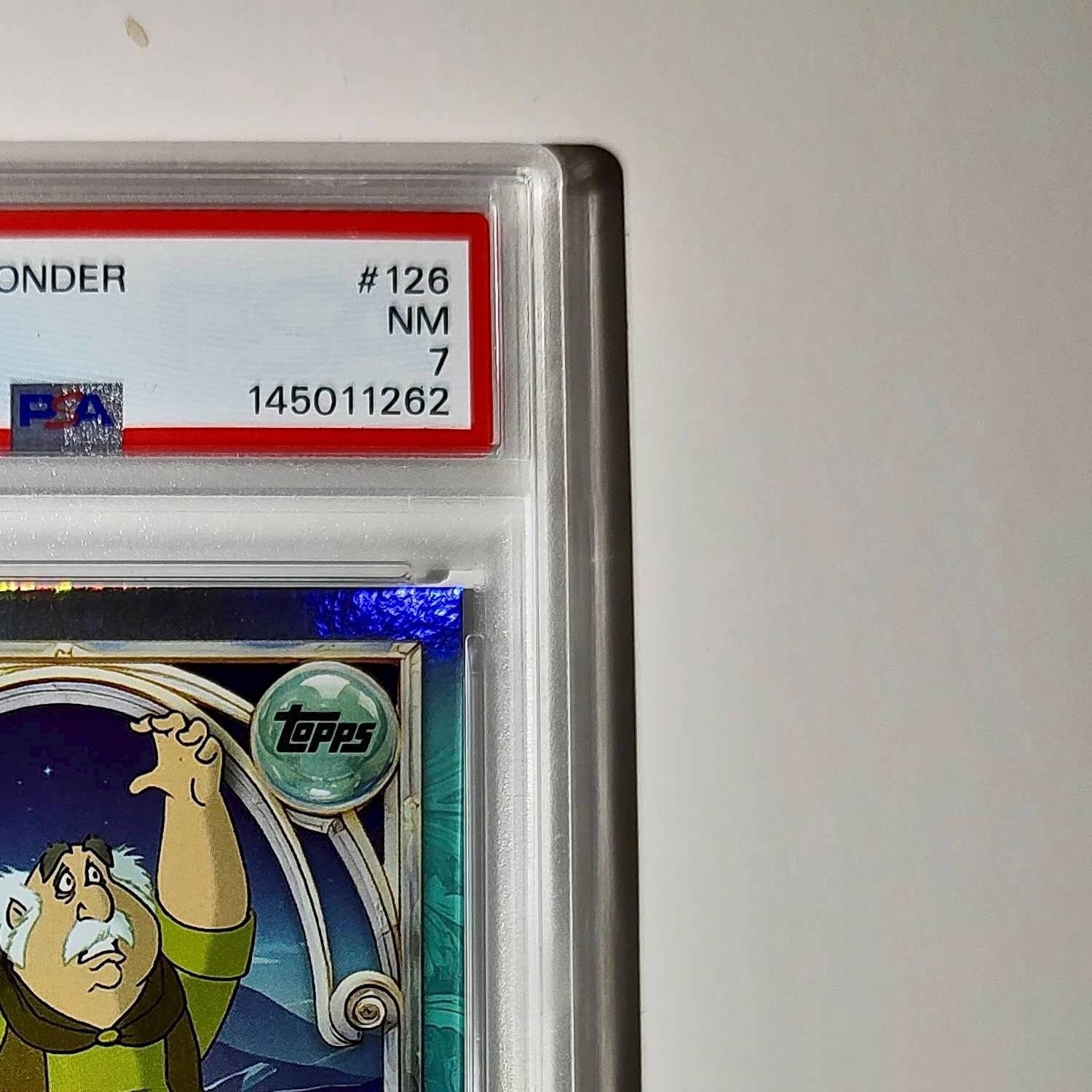 Maurice 2025 Topps Disney Wonder #126 Diamond Card Beauty and the Beast PSA 7
