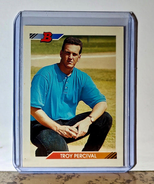 Troy Percival 1992 Topps Bowman MLB #290 Baseball Card California Angels