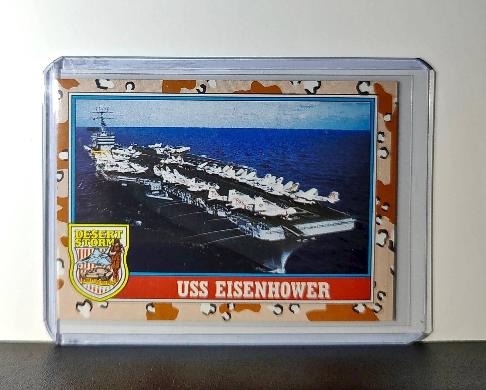 USS Dwight D. Eisenhower 1991 Topps Desert Storm #120 Card