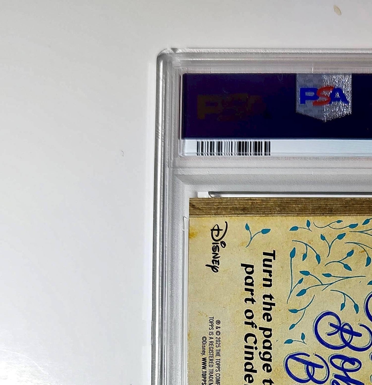 Gus is rescued by Cinderella 2025 Topps Disney #C75-4 Cinderella PSA 9