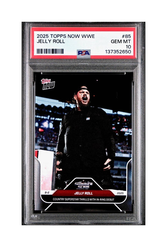 Jelly Roll 2025 Topps Now WWE #85 PSA 10 Gem Mint