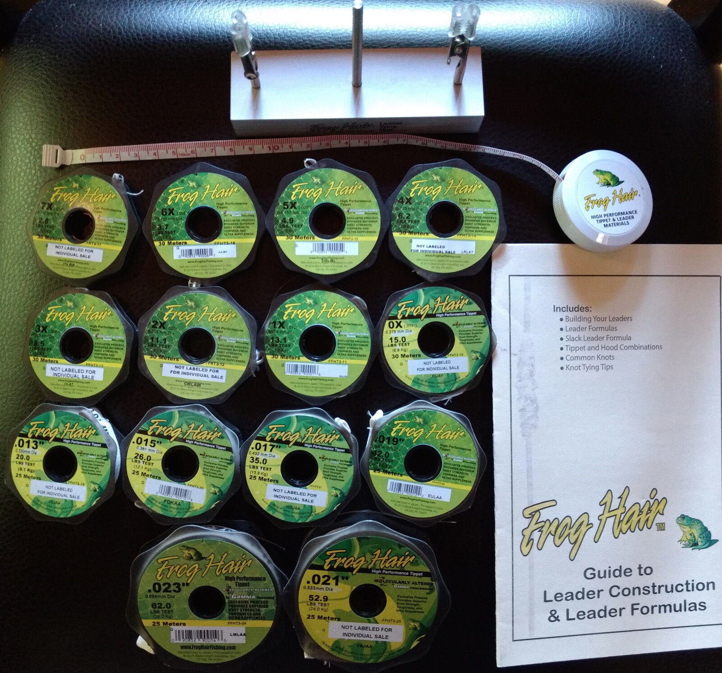 Leader Tying Kit FlyFishing Monofilament Frog Hair  -  Brand New - Free Shipping