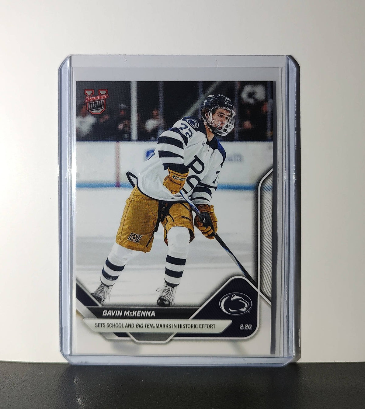 Gavin McKenna 2026 Topps Now Bowman U #4 Hockey Card Penn State Nittany Lions