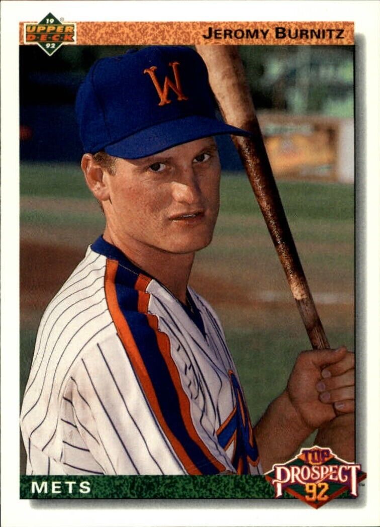 Jeromy Burnitz 1992 Upper Deck MLB #65 Baseball Card New York Mets