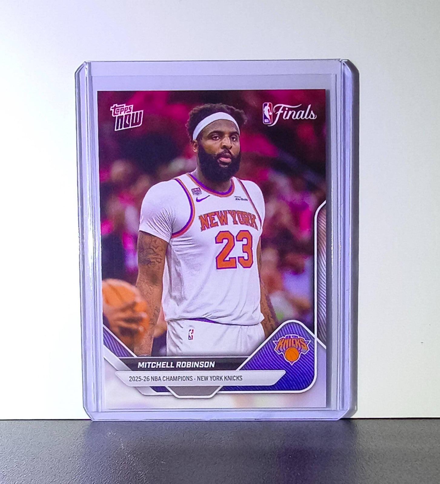 Mitchell Robinson 2026 Topps Now NBA Champions #C8 Card New York Knicks