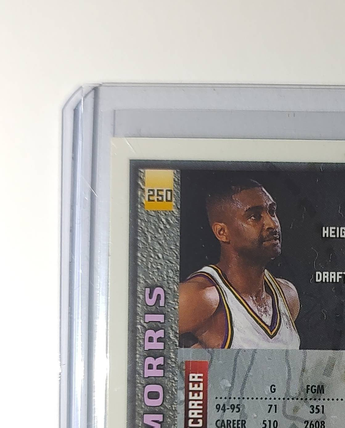 Chris Morris 1995-96 Topps Finest NBA #250 Card Utah Jazz