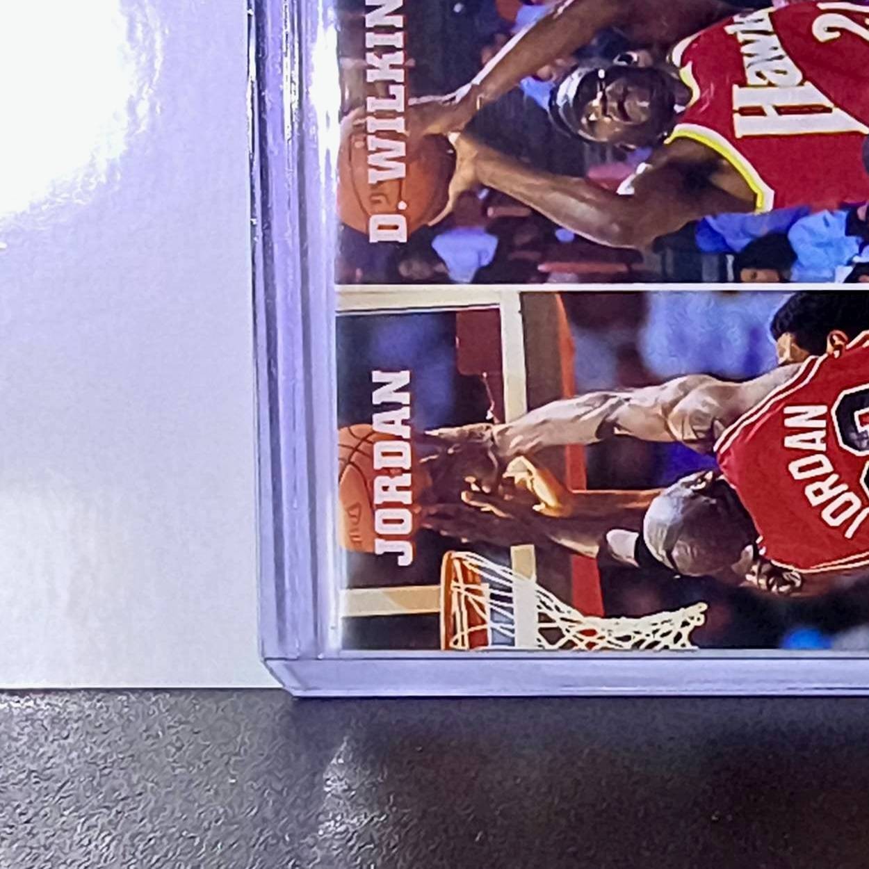 Michael Jordan Wilkins Malone 1993-94 NBA Hoops #283 Card Chicago Bulls
