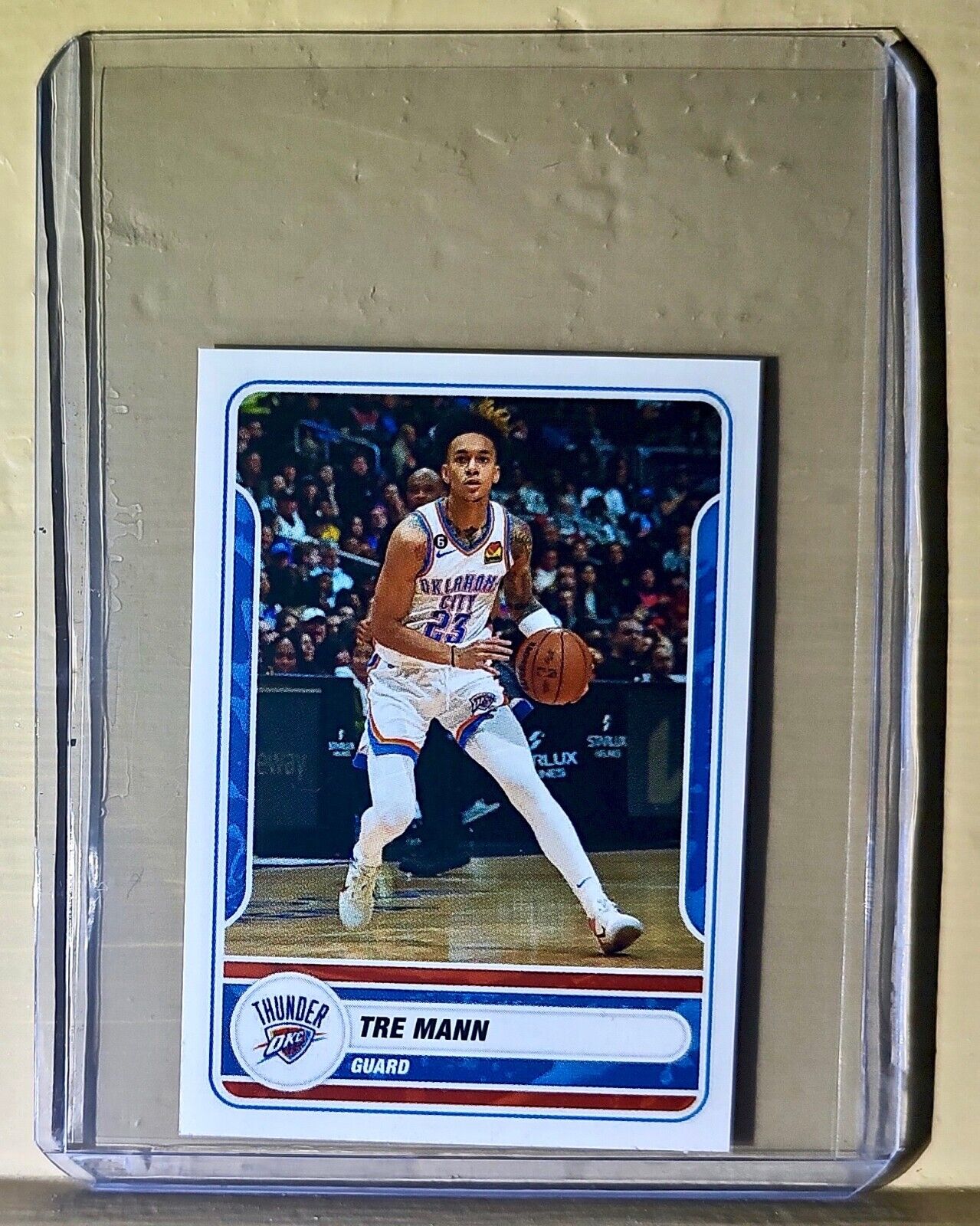 2023-24 Tre Mann Panini NBA Basketball #422 Sticker Oklahoma City Thunder