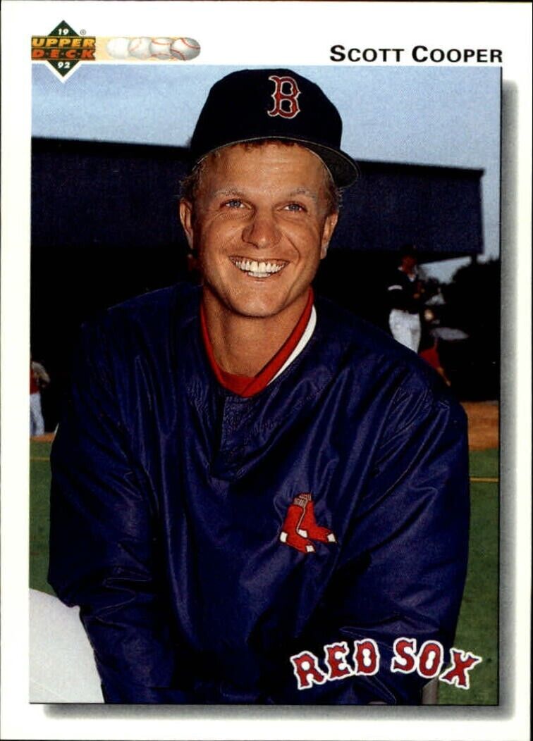 Scott Cooper 1992 Upper Deck MLB #541 Baseball Card Boston Red Sox