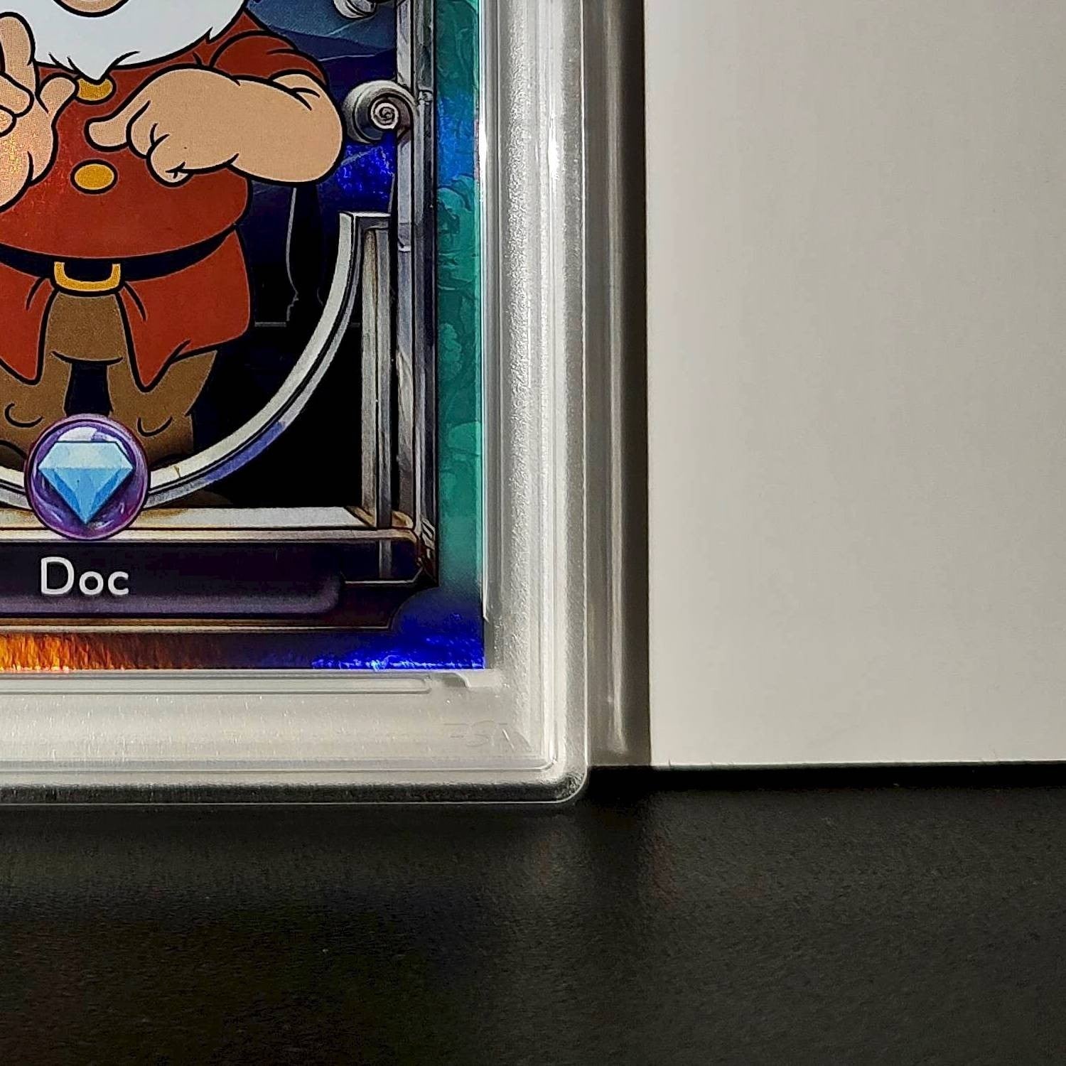 Doc 2025 Topps Disney #101 Diamond Card Snow White and the Seven Dwarfs PSA 8