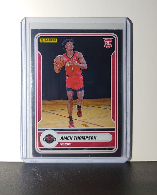 Amen Thompson Rookie 2023-24 Panini NBA Sticker Foil Card #99 Houston Rockets
