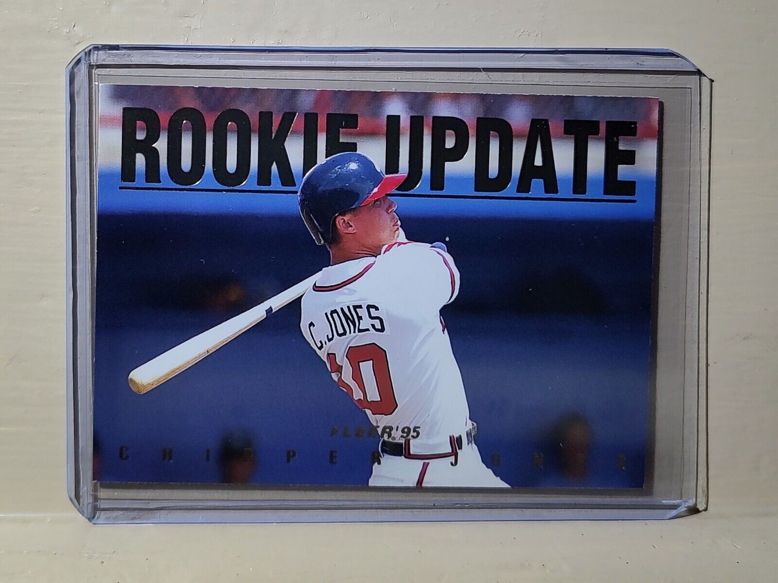 Chipper Jones 1995 Fleer MLB #5 Rookie Update Baseball Card Atlanta Braves