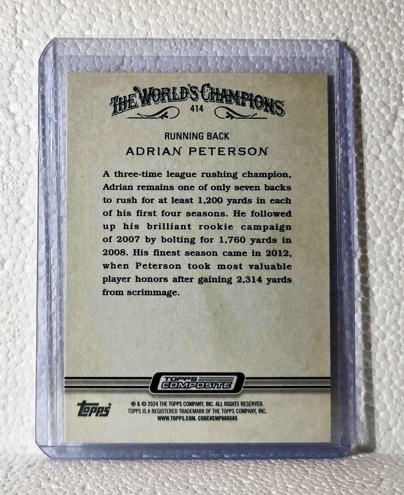 Adrian Peterson 2023 Topps Allen & Ginter NFL 414 Football Card Seattle Seahawks